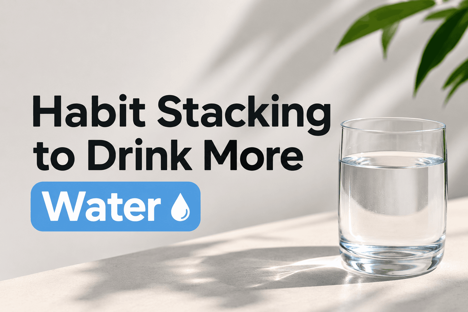 Habit Stacking for Hydration: 15 Simple Ways to Drink More Water Without Thinking About It